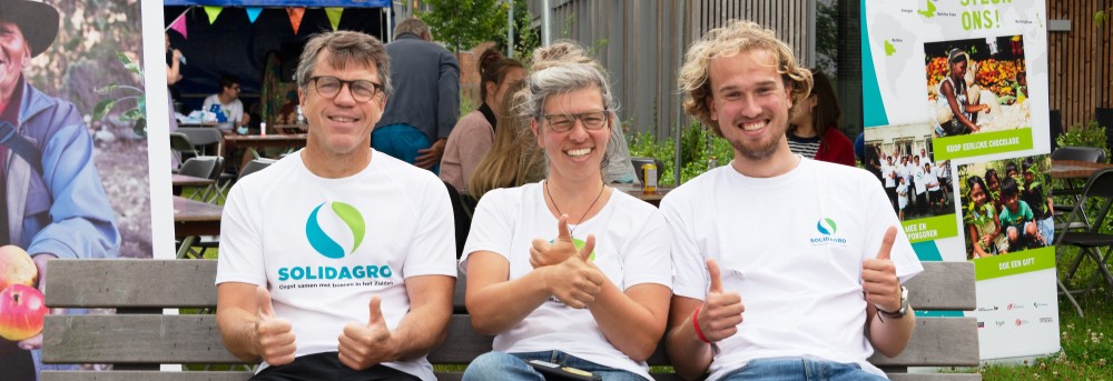 Vlnr: Bewegers Raf, Isabel en Gerben zijn er klaar voor!